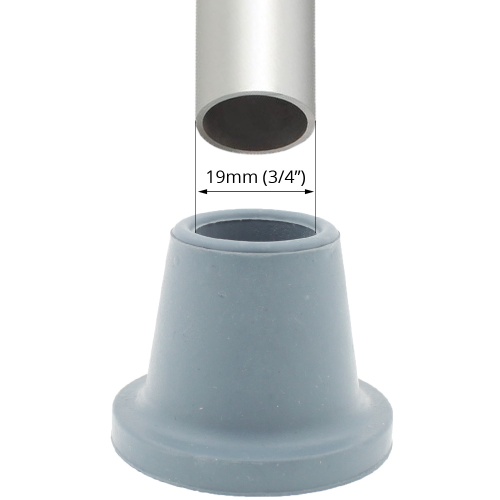 19mm (3/4'') Replacement Rubber Ferrules For Shower Chairs & Stools